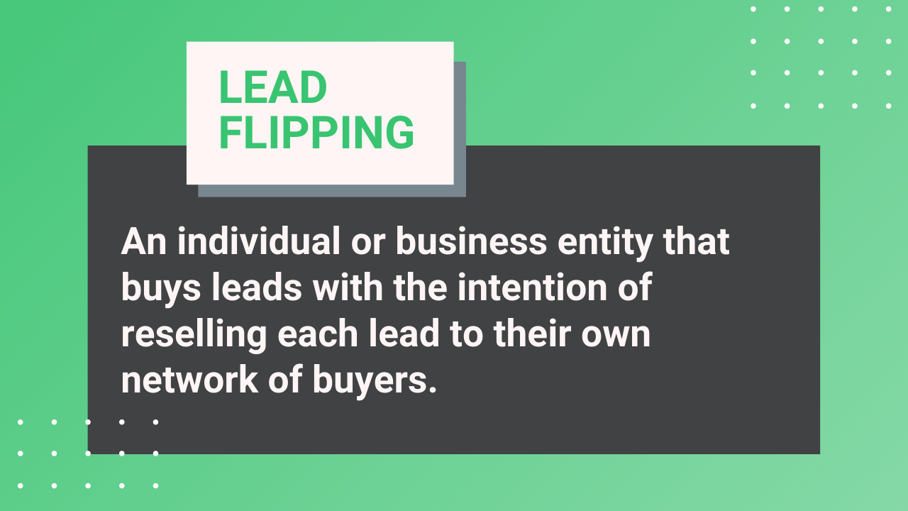 what is lead flipping